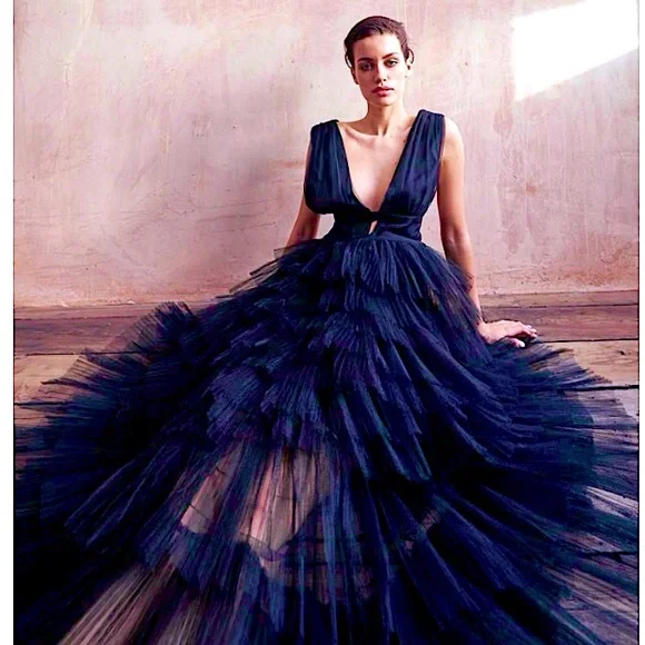true decadence blue dress Sky Blue Sophia Plunge Front Tiered Ruffle Maxi Dress main image 1